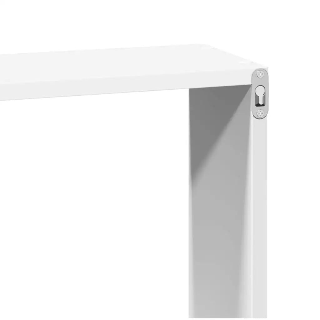 étagère murale blanc en 3 parties carrés 100x16x30 cm -