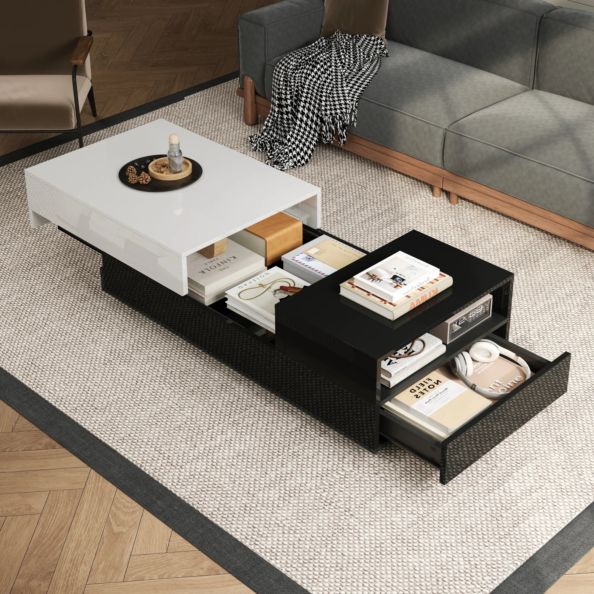 Table basse convertible de luxe -