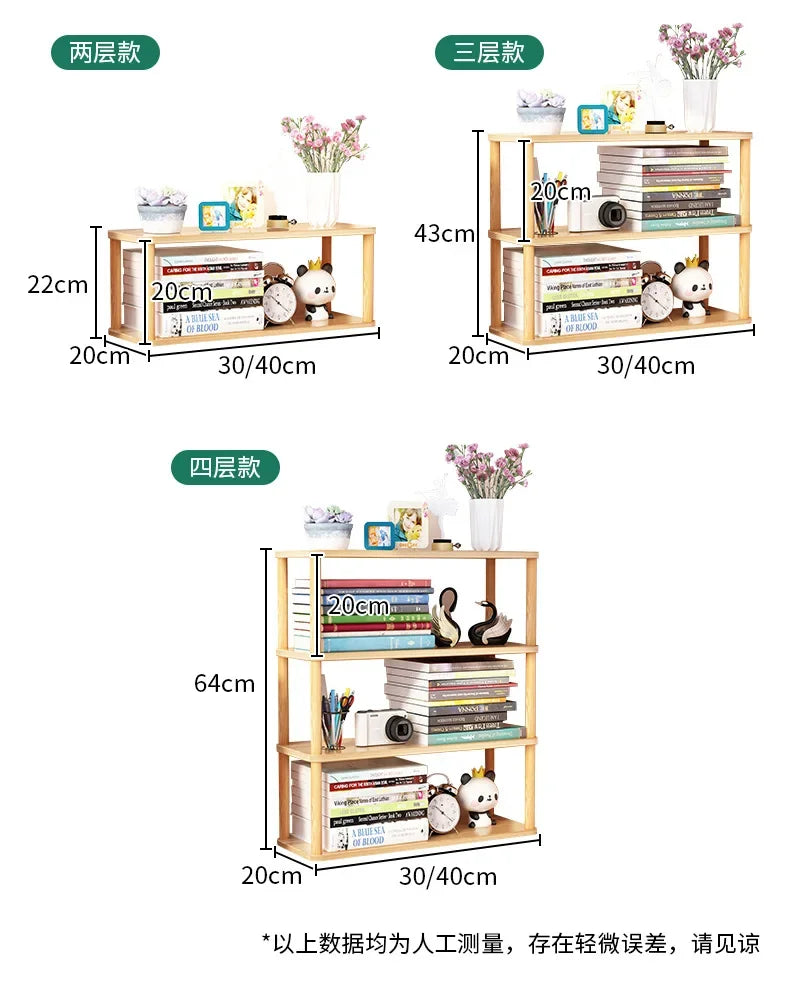 étagère bureau simple avec trois niveaux d'étages -