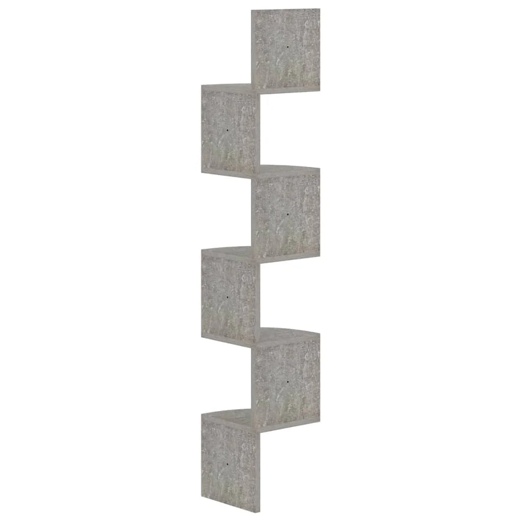 étagère murale d'angle 19x19x123 cm -