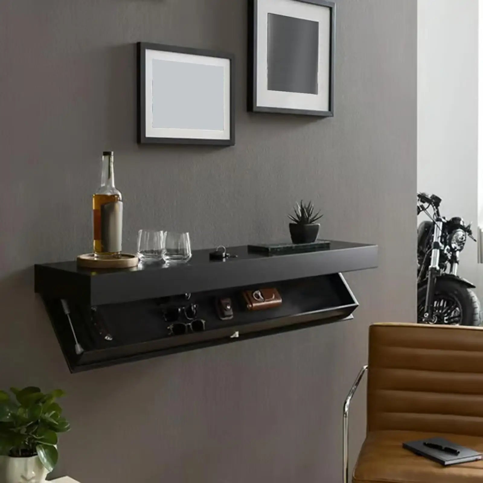 étagère bureau murale flottante -