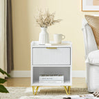 Table de chevet cabinet 40x40x51cm - VIRGINIE -