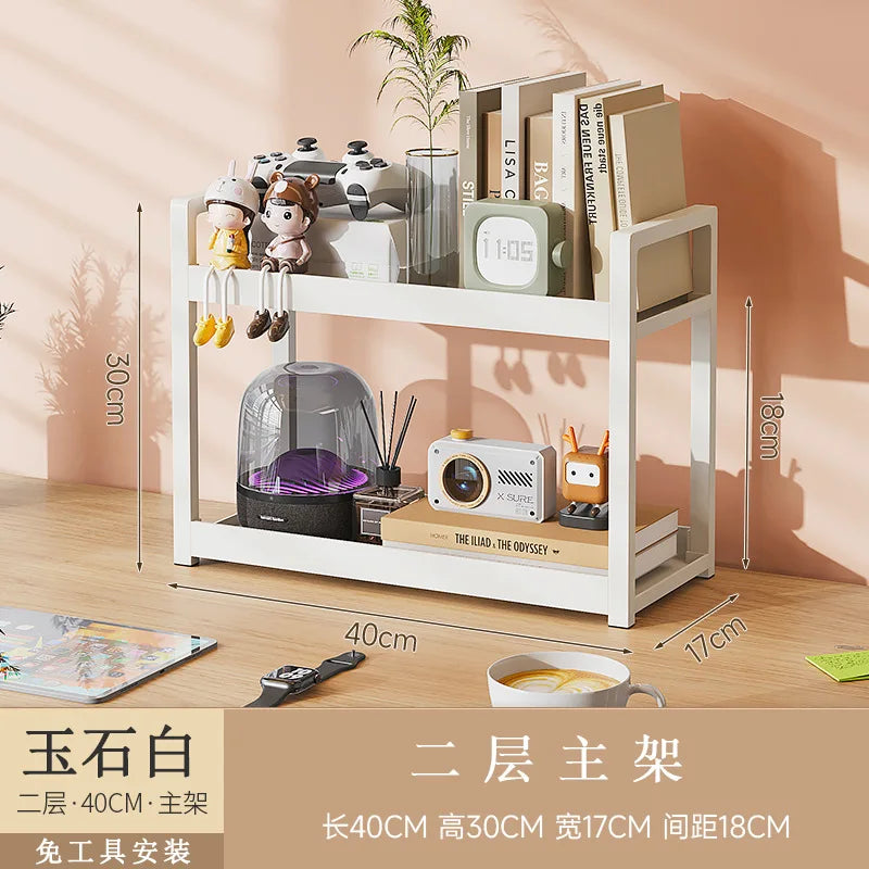 étagère bureau pour fourniture - 2Tier Blanc 40cmA