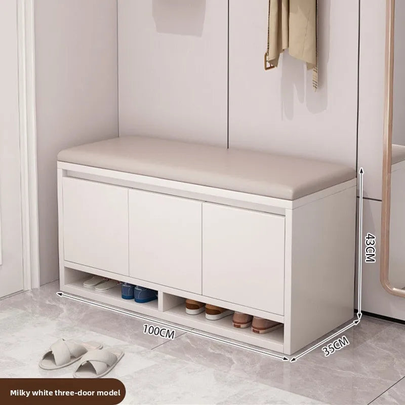 Meuble à chaussure avec tabouret intégré - EF