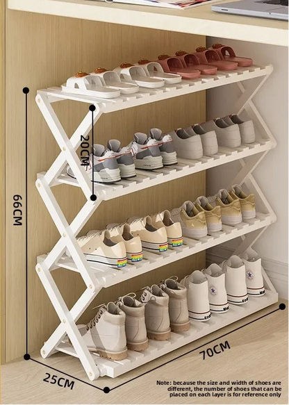 Meuble à chaussure palette artisanale - 4C-70cm-Blanc