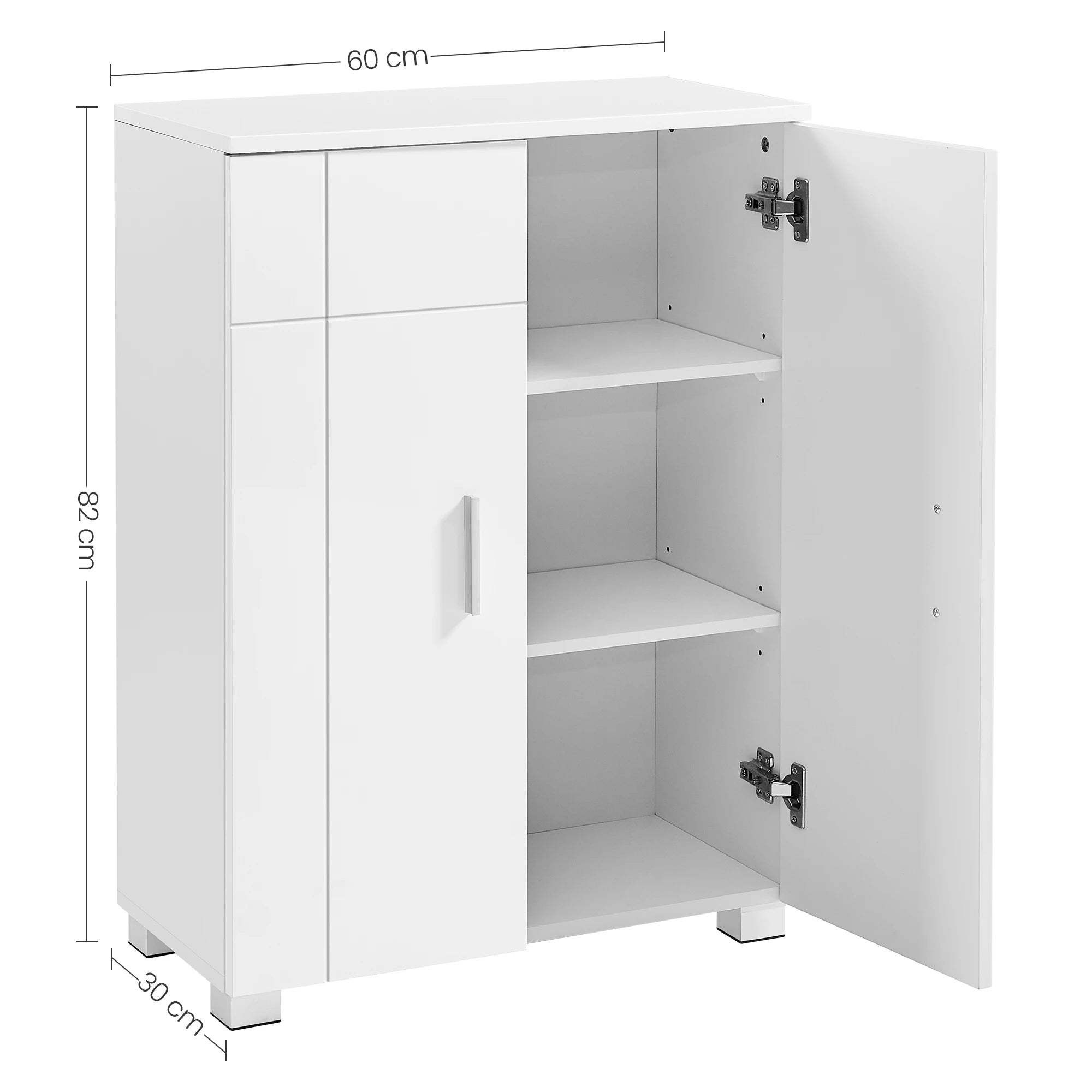 Meuble de rangement de salle de bain à double porte -