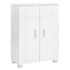 Meuble de rangement de salle de bain à double porte - Blanc Meuble de rangement