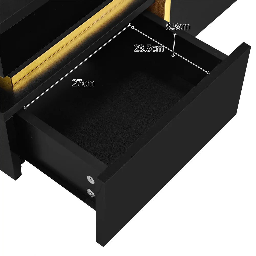 Table basse laquée brillante pour salon disponible en noir et blanc -