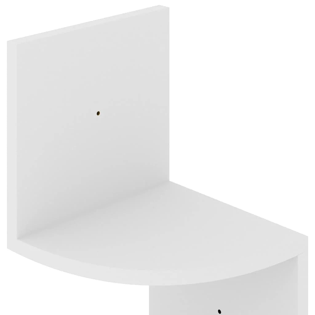 étagère murale d'angle 19x19x123 cm -