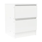 Table de chevet bois massif avec petite commode à 2 tiroirs -