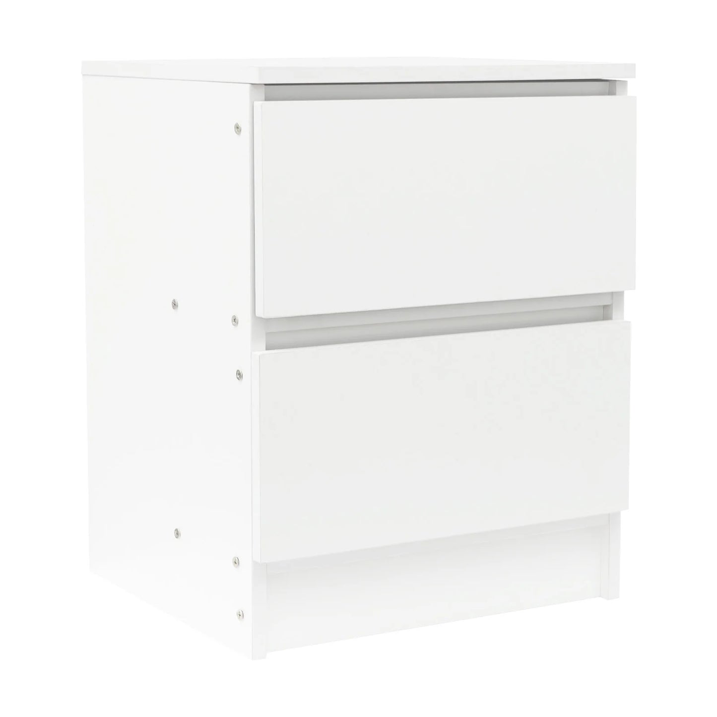 Table de chevet bois massif avec petite commode à 2 tiroirs -