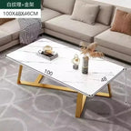 Table basse basse et épurée pour salon - D-100cm