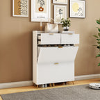 Meuble à chaussure multi compartiments 80x24x110cm -