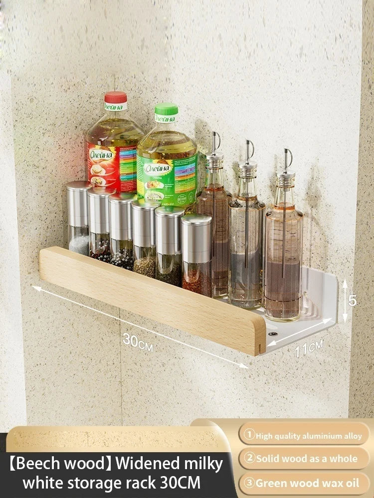 étagère murale bois massif - vendu à l'unité - Bois blanc 30cm