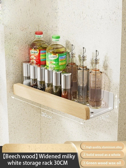 étagère murale bois massif - vendu à l'unité - Bois blanc 30cm