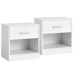 Table de chevet moderne - Lot de 2 - Blanc Classique - Blanc Classique Table de chevet