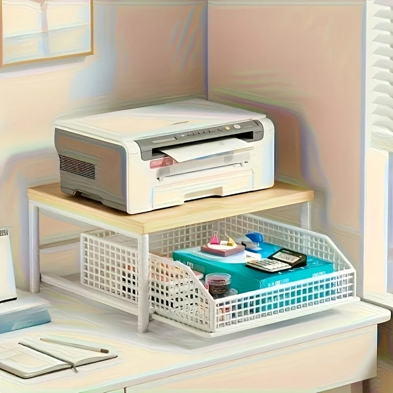 Étagère café sophistiqué avec tiroir métallique -