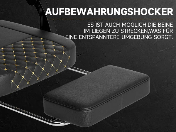 Chaise de bureau en cuir idéal pour gamer -