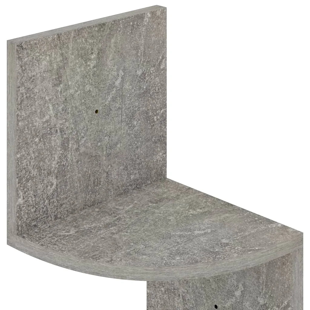 étagère murale d'angle 19x19x123 cm -