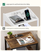 Petit table de chevet avec LED - lot de 2 ensembles -