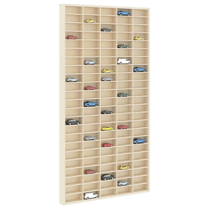 étagère murale vitrine marron -