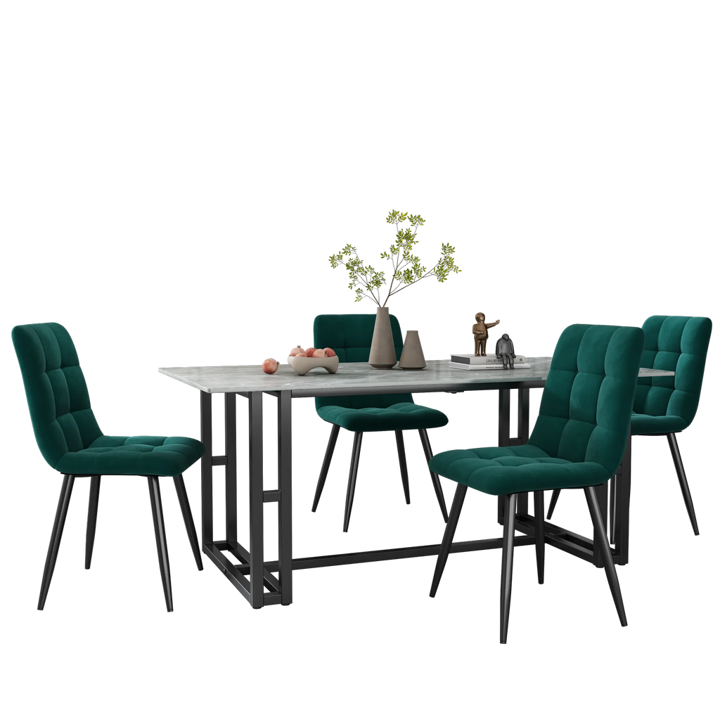 Chaise salle à manger confortable de luxe 4 pièces -