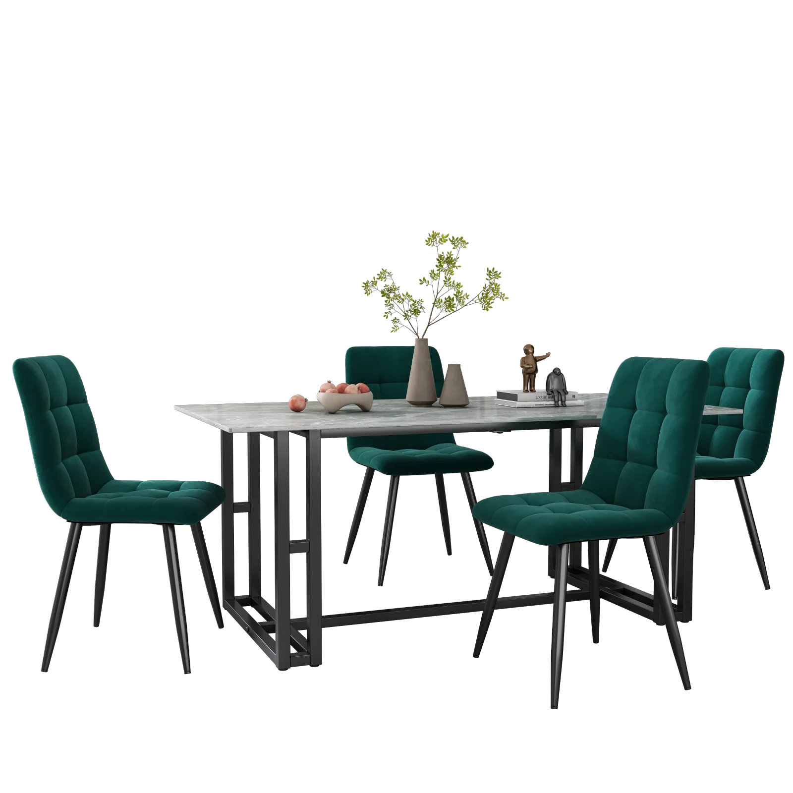 Chaise salle à manger confortable de luxe 4 pièces -