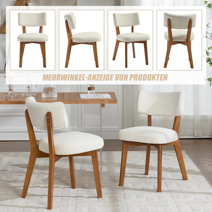 Chaise salle à manger bois moderne 2 ensembles -