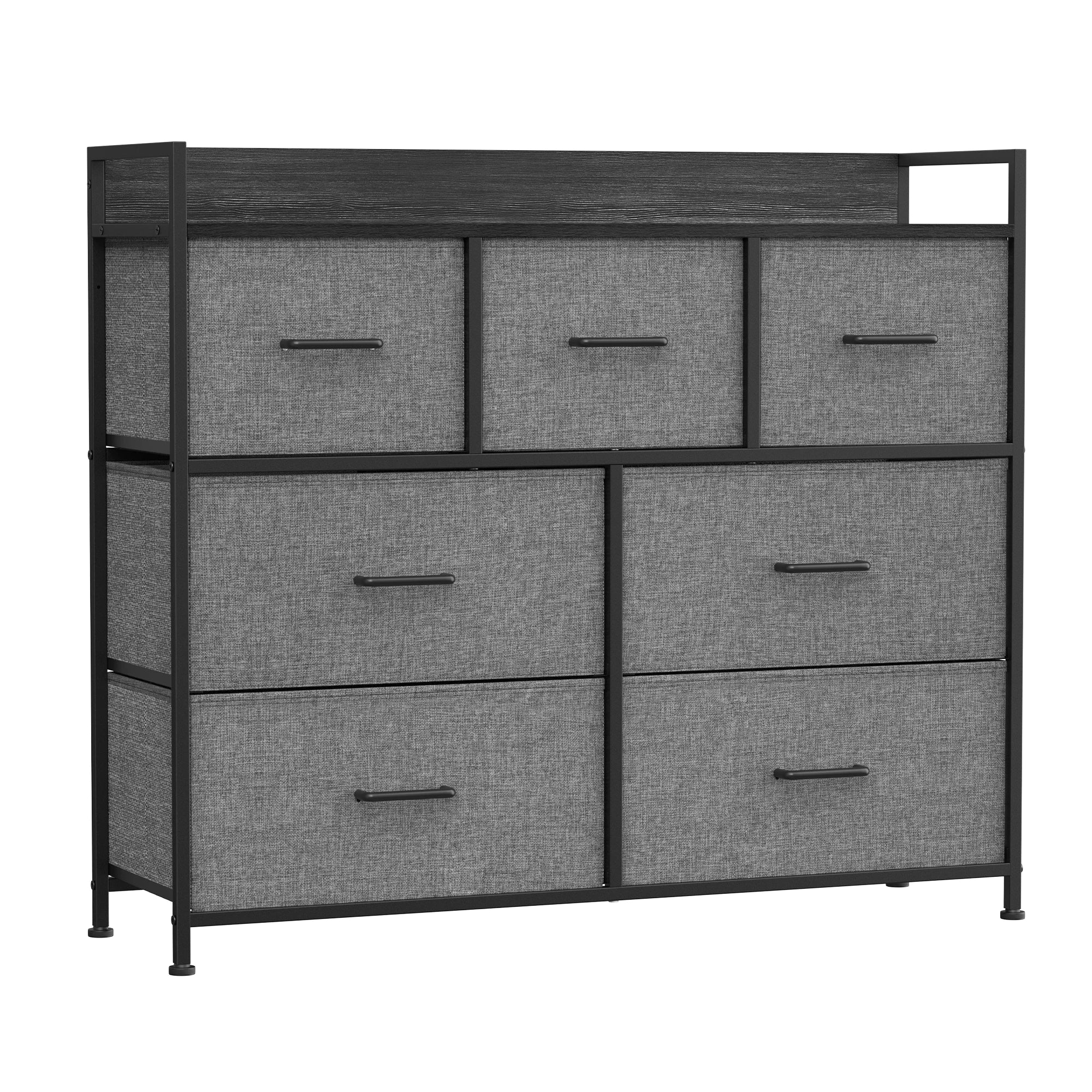 Meuble de rangement pour chambre structure en métal - Gris ardoise Meuble de rangement