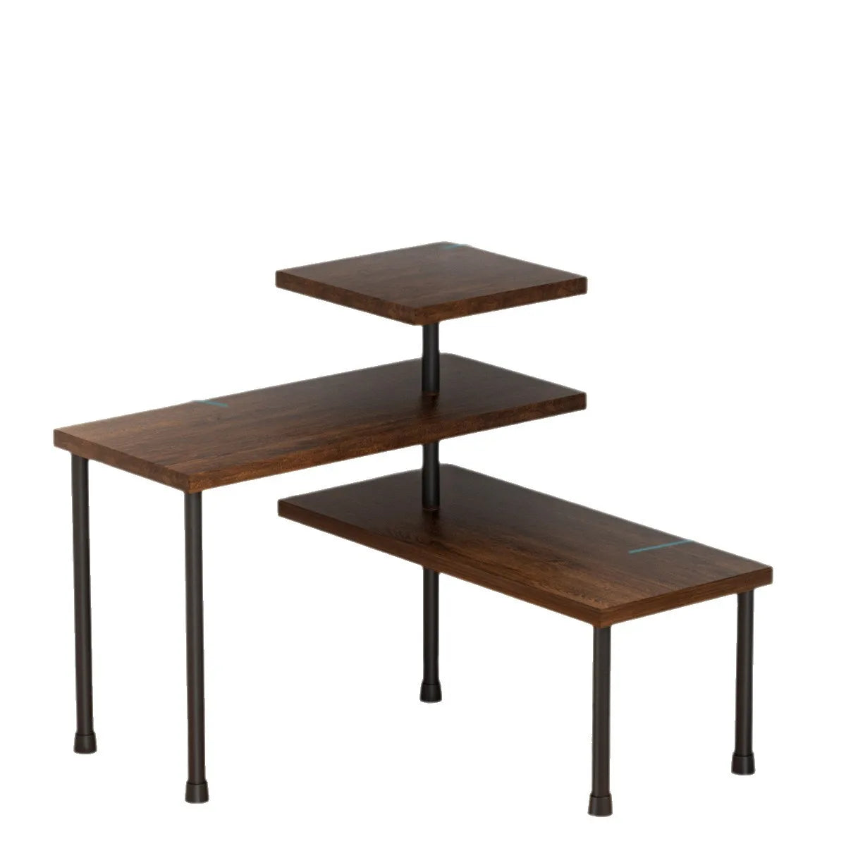 Étagère d'angle salle de bain ou cuisine - Olive Marron