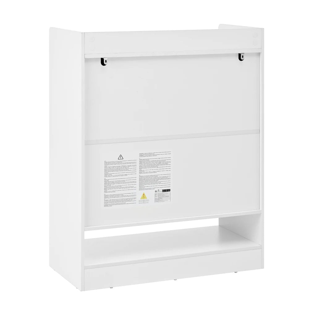 Meuble à chaussure moderne à poignées noires - 75×36×95.5cm -