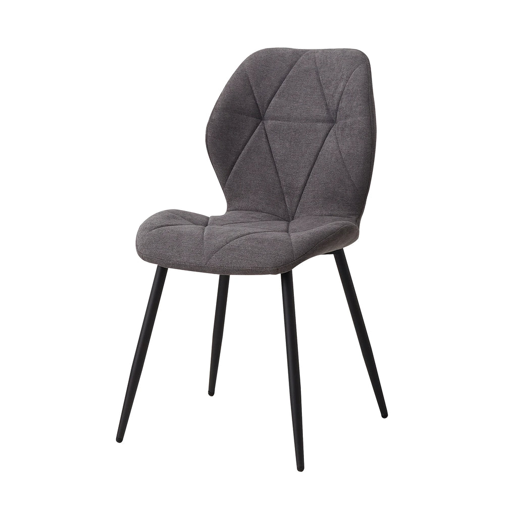 Chaise salle à manger marron / Beige / Vert en lin par lot de 2/4/6 pièces -