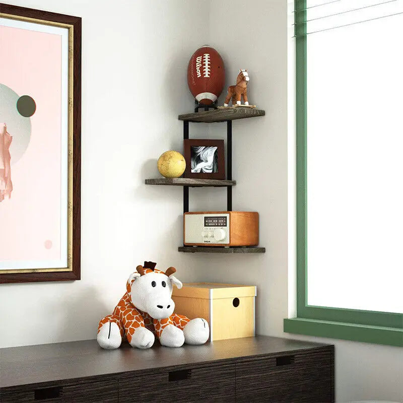 Étagère d'angle murale à 3 niveaux -