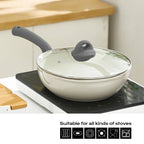 Poêle céramique wok résistant - Gris