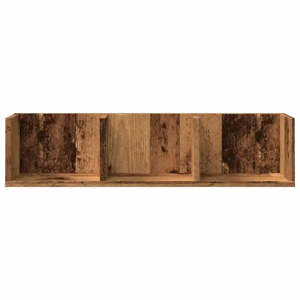 étagère murale bois en 3 parties 75x18x18 cm -
