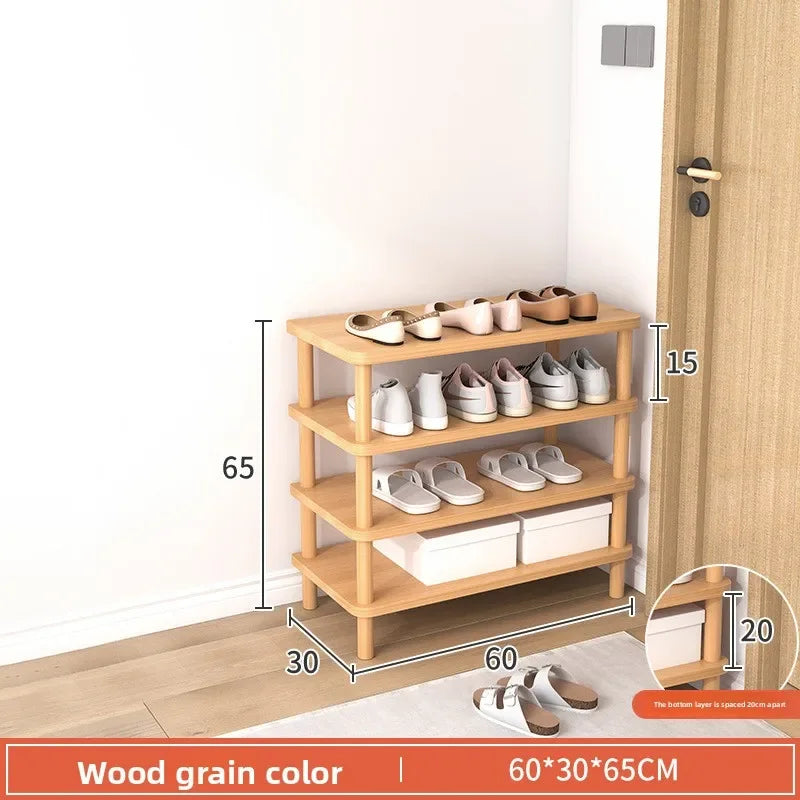 Meuble à chaussure marron en bois - 60-30-Bois 4 planches