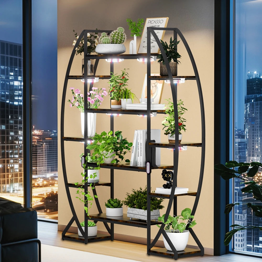 Étagère plante design demi lune -