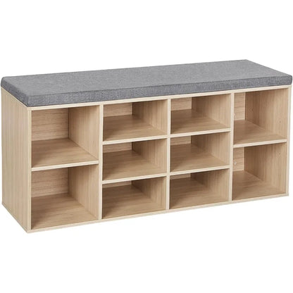 Meuble de rangement pour chaussure avec compartiments 30 X 104 X 48cm -