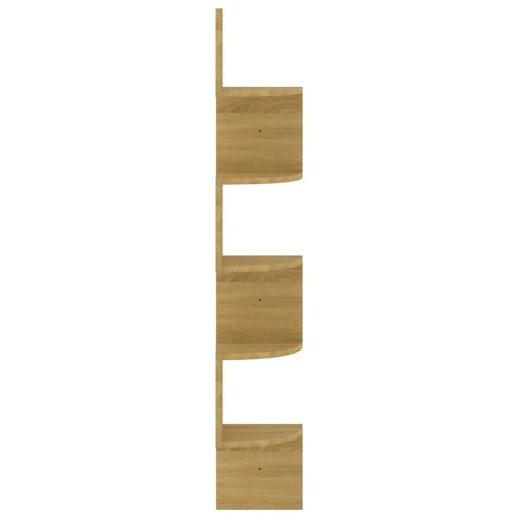étagère murale d'angle 19x19x123 cm -