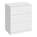 Meuble de rangement pour chambre blanche 60x70x40cm - Blanc