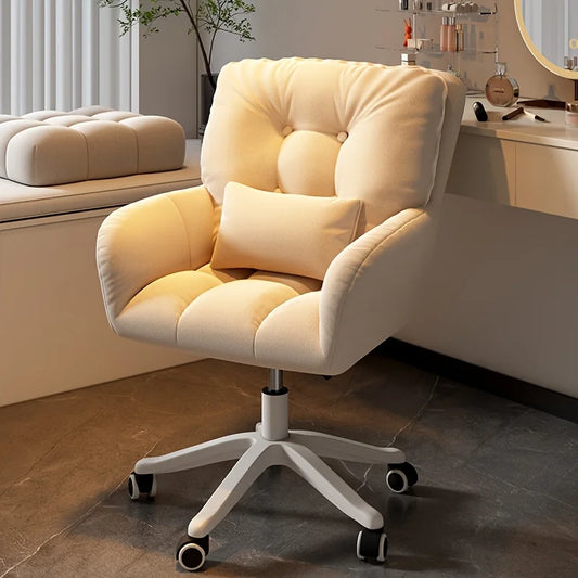 Chaise de bureau tissu avec dossier doux -