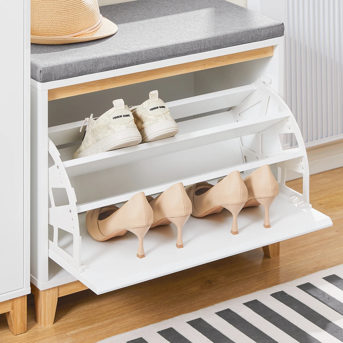 Meuble à chaussure armoire 60x55x34cm -
