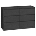 Meuble de rangement bas et long 40 x 119.4 x 75 cm, - Noir boisé Meuble de rangement