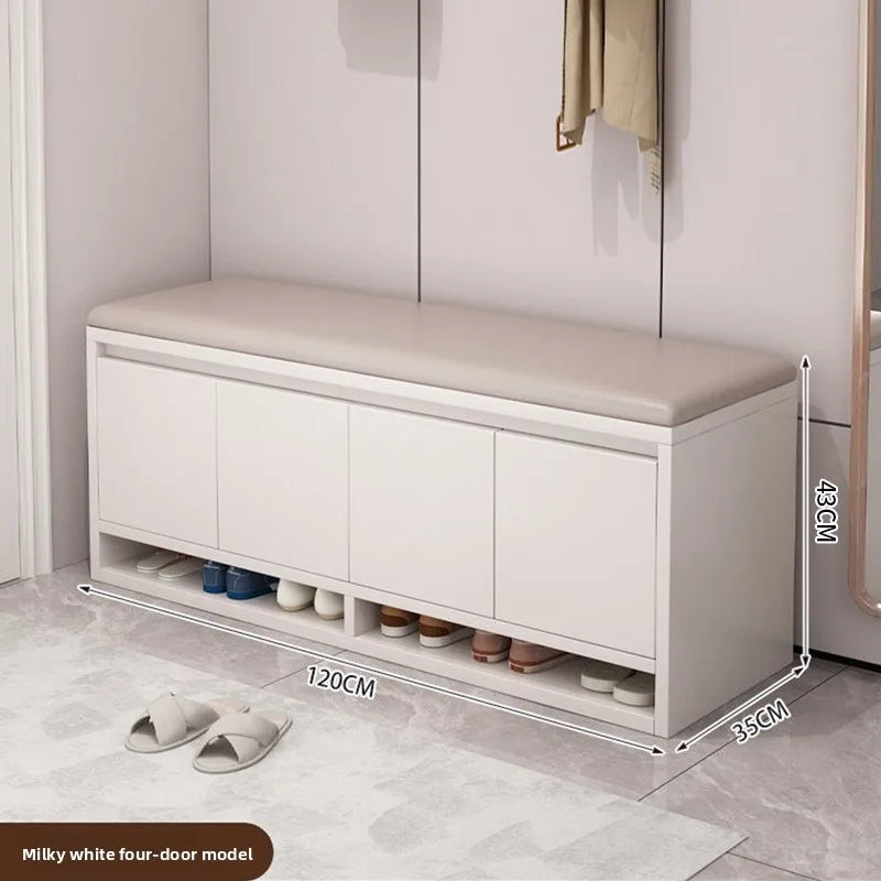 Meuble à chaussure avec tabouret intégré - AB