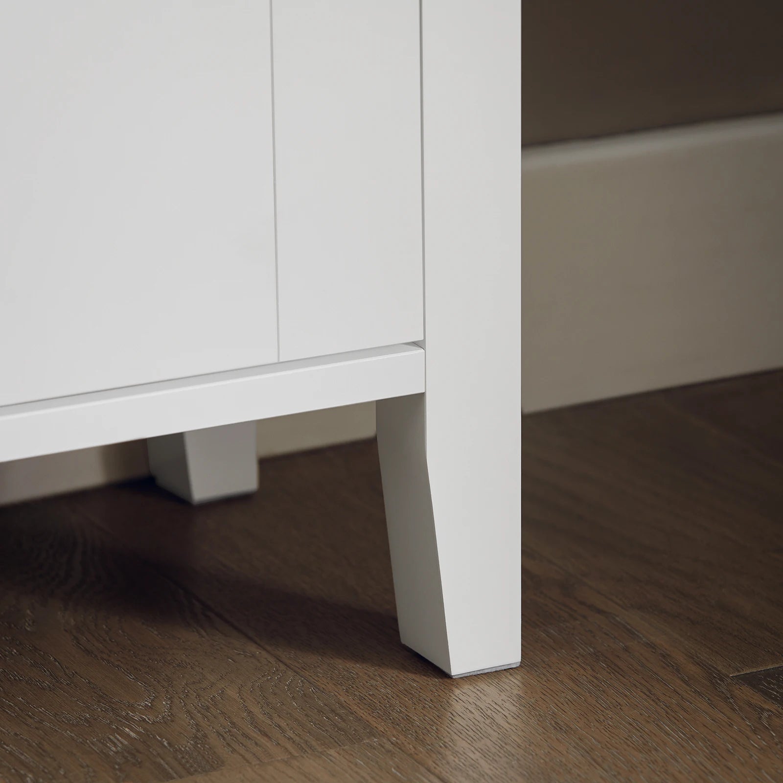 Meuble à chaussure grise et blanche de dimensions - 80x108x25cm -