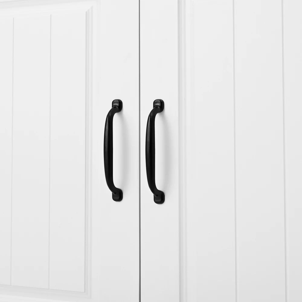 Meuble à chaussure moderne à poignées noires - 75×36×95.5cm -