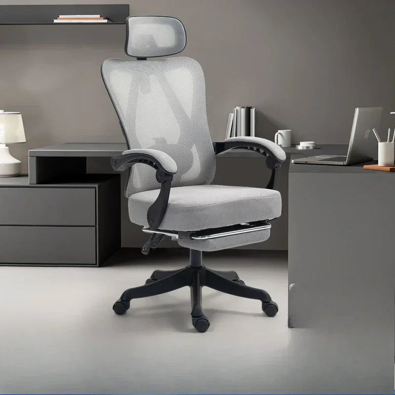 Chaise de bureau ergonomique réglable en maille -