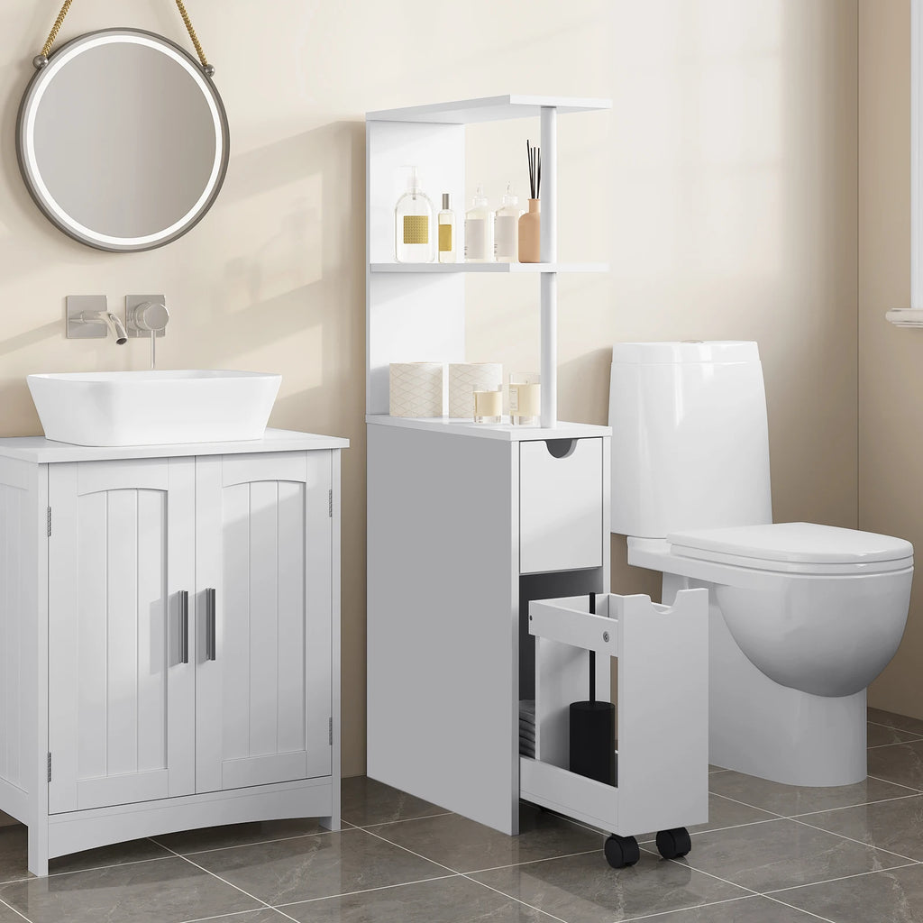 Meuble de rangement niche étroite de salle de bain -