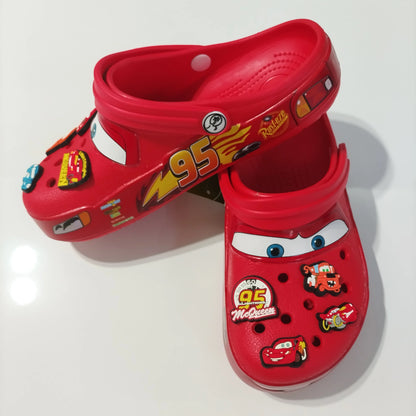Crocs cars 95 McQueen avec jibbitz et fourrure interne -