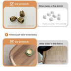 Table basse bois foncé à doubles plateaux -